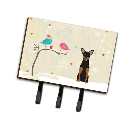 Carolines Treasures Christmas Presents Between Friends Manchester Terrier Leash or Key Holder BB2500TH68